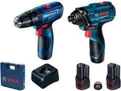 Kit Bosch Parafusadeira Furadeira GSB 120 e Chave de Impacto GDR 120