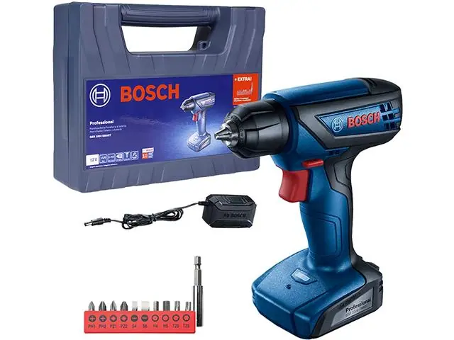 Parafusadeira Furadeira Bosch GSR 1000 Smart 12V Bateria e Maleta