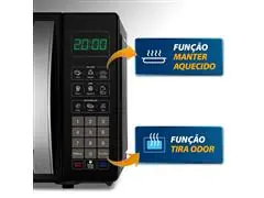 Micro Ondas Mondial Preto 21 Litros 1200W - 4