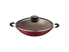 Panela Wok Tramontina Paris Antiaderente Vermelha Tampa de Vidro 36CM - 1