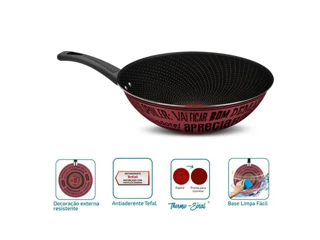 Frigideira Wok Rochedo Viva Sabores 28CM