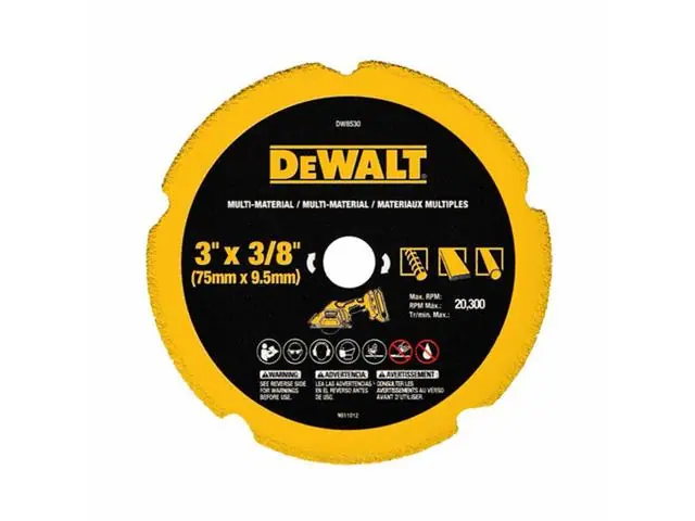 Disco de Corte Diamantado DeWalt Multimat 3"X3/8"