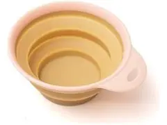 Comedouro e Bebedouro Portátil Oikos Animal para Pets Amarelo - 0