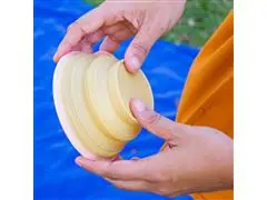 Comedouro e Bebedouro Portátil Oikos Animal para Pets Amarelo - 4