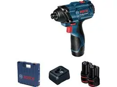 Chave de Impacto Bosch GDR 120-LI com 2 Baterias Carregador e Maleta