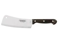 Cutelo Tramontina Polywood em Inox e Cabo de Madeira Castanho 6"