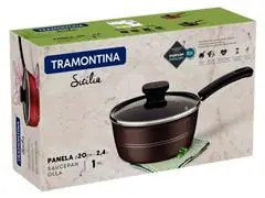 Panela Tramontina Sicília Antiaderente Starflon Excellent Avelã 20CM - 2