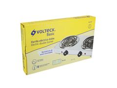 Parrilla eléctrica Volteck 2 quemadores 5 niveles Blanca - 3