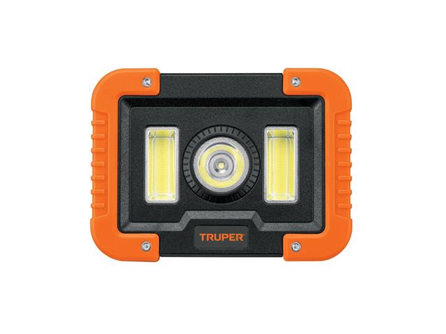 Lámpara Led Truper 1600 lm recargable hasta 220mts 4 hrs con gancho