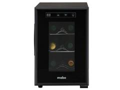 Cava de vinos Mabe, 6 botellas, Touch screen, inox, color negro - 0