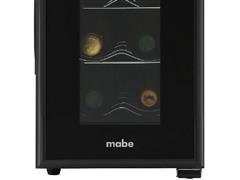 Cava de vinos Mabe, 6 botellas, Touch screen, inox, color negro - 2