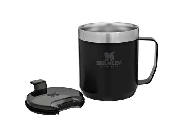 Caneca Térmica com Tampa Stanley Camp Mug Matte Black 350ML