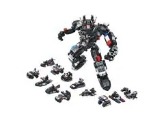 Blocos de Montar Multikids Cubic 25 em 1 Polícia Swat Robot 600 Peças