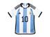 Camiseta Oficial Selección Argentina MESSI Talle 8 ADIDAS - 0