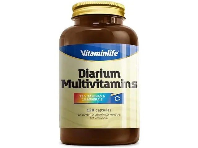 Diarium Multivitamins 13 Vit & 10 Minerais VitaminLife 120 Cápsulas