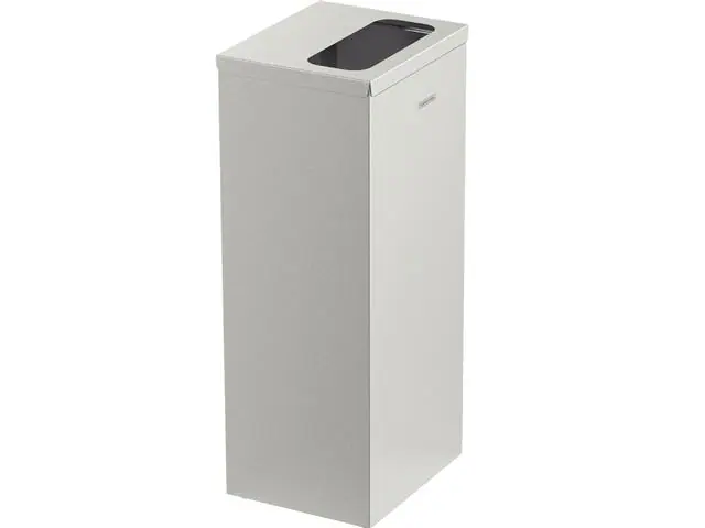 Lixeira Inox Tramontina Square com Acabamento Scotch Brite 50 Litros