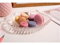 Prato Decorativo de Folha Lyor - 20,5x17x2,5cm