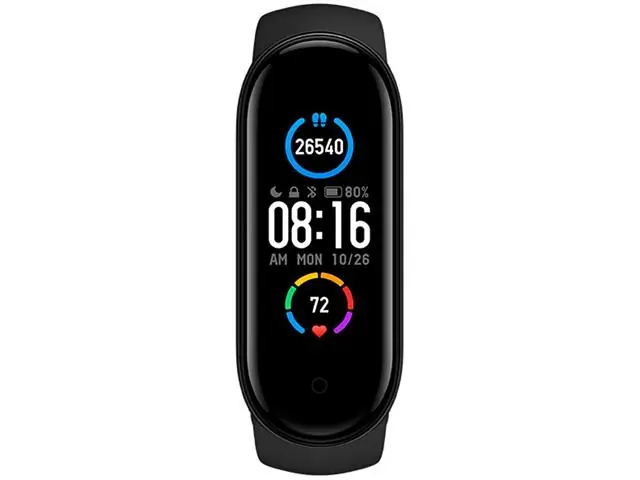 Pulseira Inteligente MIBAND 5 XIAOMI Preto Tela Dinamica 1.1" 11 Modos