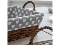 Cesta Quadrada Mundiart com Tecido 23x23/8cm - 6