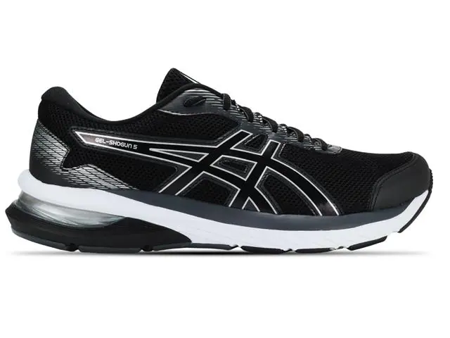 Tênis Asics Gel-Shogun 5 Black/Pure Silver Masc Tam 42