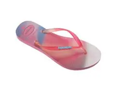 Chinelo Havaianas Slim Metallic Rainbow Pink Lemonade - 3