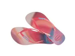 Chinelo Havaianas Slim Metallic Rainbow Pink Lemonade - 1