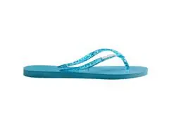 Chinelo Havaianas Slim Logo Metallic Azul Tranquilidade - 4