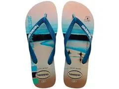 Chinelo Havaianas Hype 2595 Areia Azul Comfy 37/38