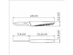 Faca de Legumes e Frutas Tramontina LYF Cabo PCR Verde Natureza 3" - 2