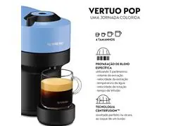 Cafeteira Nespresso Automática Vertuo Pop Azul Pacífico  - 6