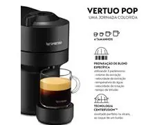 Cafeteira Nespresso Automática Vertuo Pop Preta  - 6