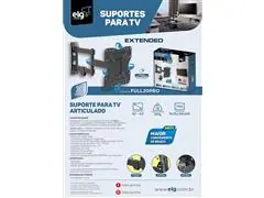 Suporte Articulado de Parede para TVs de até 43'' Carga Máxima de 30KG - 5