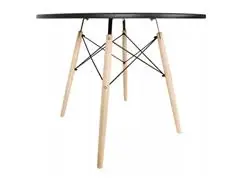 Mesa Eames Empório Tiffany Redonda 110cm Preta - 1