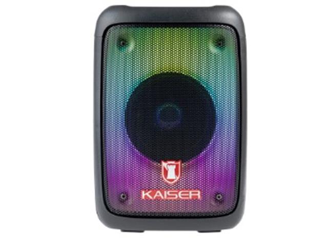 Bafle Kaiser Profesional 4" 2,900W Ranura p/celular Luz LED RGB Negro