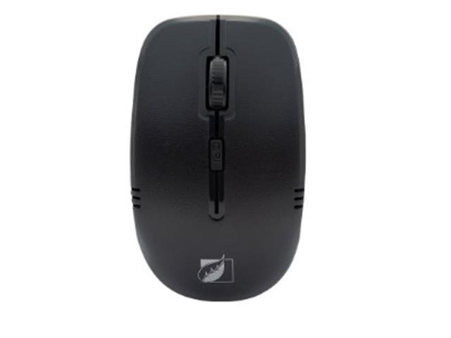 Mouse inálambrico Green Leaf 1600 DPIs Negro mate