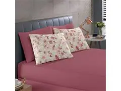 Jogo de Cama Casal Buettner Basic Laiane Bordô - 0