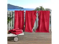 Toalha de Praia Buettner Golfinhos Vermelho Pimenta - 3