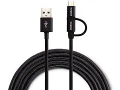Cabo Usb Intelbras 1,5m Nylon Preto EUABC 15NP - 1
