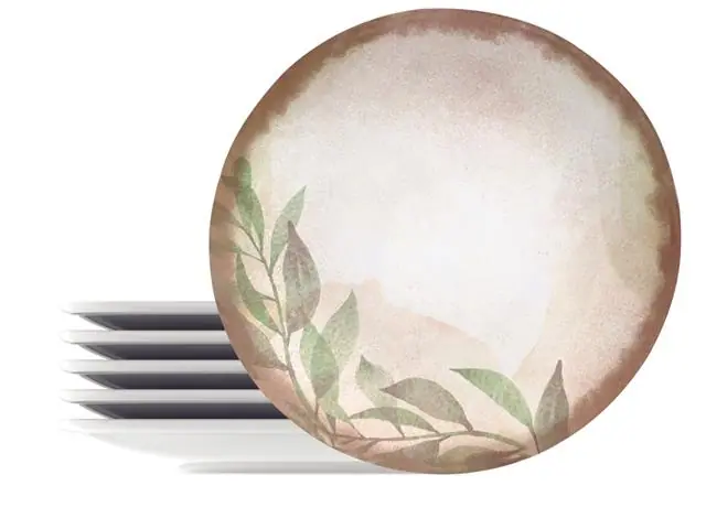 Kit Prato Raso Tramontina Natur em Porcelana Decorada 28cm 6 Peças