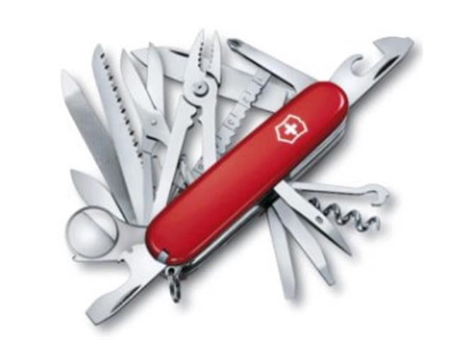 Navaja de bolsillo Victorinox Swiss Champ 33 usos color Rojo