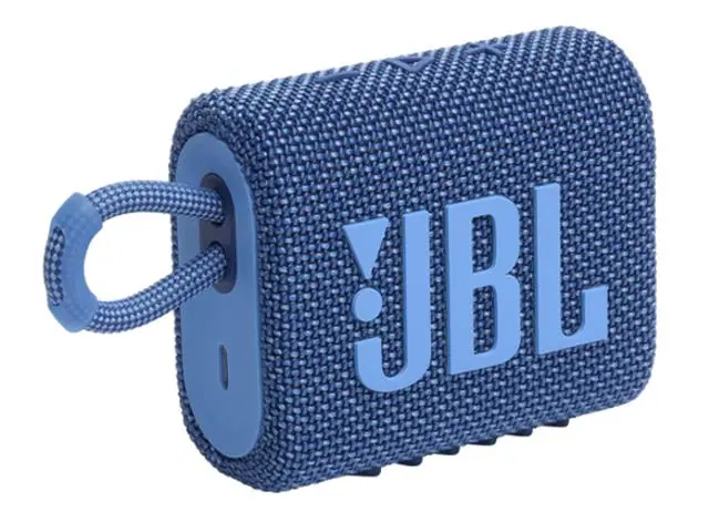 Caixa de Som Ultraportátil Bluetooth JBL Go 3 Eco Blue JBLGO3ECOBLU