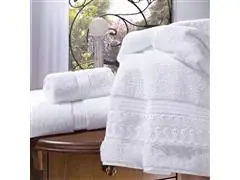 Kit Toalha Social Bordada/Rendada Buettner Branco 2 Peças - 1