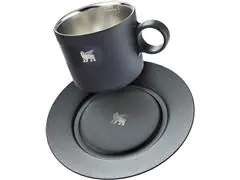 Caneca Stanley Preta Daybreak Cappuccino com Pires Matte Black 192ML - 1