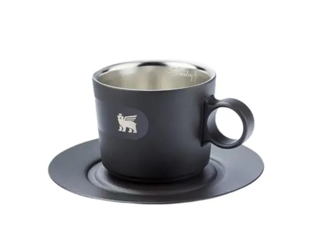 Caneca Stanley Preta Daybreak Cappuccino com Pires Matte Black 192ML