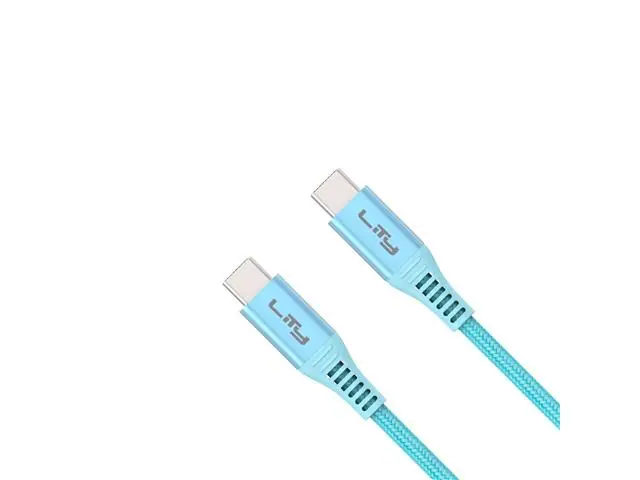 Cabo USB C para USB C Lity 1,5m Azul (CRC-304)