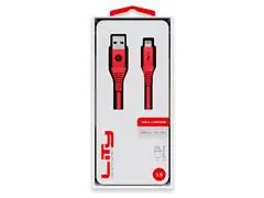 Cabo USB A para Lightning Lity 1,5m Vermelho (CRC-502) - 1