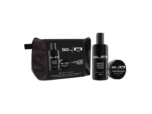 Kit Go Man Camaro Black Shampoo 140ML + Pomada Modeladora 50G