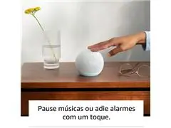Echo Dot 5ª Geração Amazon Smart Speaker C/Relógio e Alexa WiFi Branco - 2