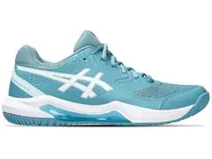 Tênis Asics Gel-Dedicate 8 Gris Blue/White Fem - 0