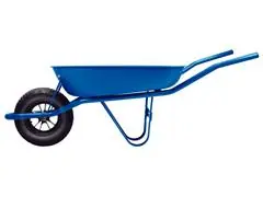 Carrinho de Mão Tramontina com Caçamba Rasa Plástica Azul 50 L - 1